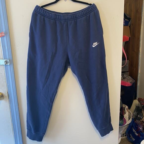 Nike Men Sweatpants Jogger Blue Athletic Active Outdoor Hiking Pants Y2K Logo XL - Picture 7 of 11